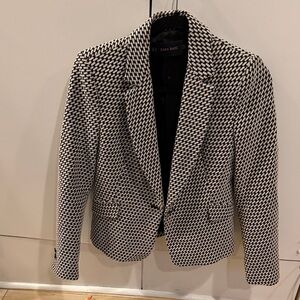 Zara black and white Women's Blazer